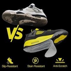 4 Pack Sole Protector for Sneakers Clear Anti-Slip Shoe Sole Guard 13 x 5.1in