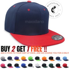Snapback Hat Flat Visor Baseball Cap Trucker Solid Plain Blank Men Hip Hop Army