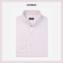 NWT – Express Extra Slim Solid Stretch Pinpoint Oxford 1MX Pink Dress Shirt XXL