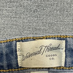Universal Thread Jeans Womens 2/26 Blue Denim High Rise Slim Fit Straight Leg