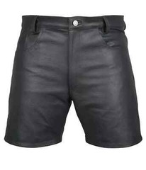 men Train Essentials Leather Training Shorts