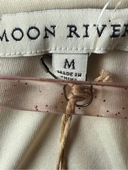 Moon River Mustard Multi-Pattern Spaghetti Strap Peplum Top