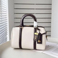 Coach Ruby Satchel 25 Color Block C8530 H 7.09 in × W 9.84 in × D 5.71 in White