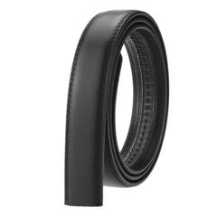 2.8cm Width Genuine Leather Automatic Belt Without Buckle Waist Strap Waistband