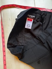 Express performance extra slim wool blend black dress pants size 30 R 28″ ins