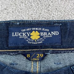 Lucky Brand Jeans Womens 8 Long Sweet Jean Bootcut Dark Wash Stretch Denim
