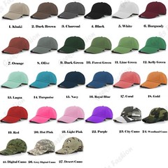 Plain Adjustable Military Solid Washed Cotton Polo Style Baseball Cap Caps Hat