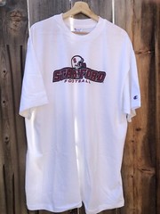 VTG Champion Stanford University Football T-Shirt 2XL Single Stitch NWOT White